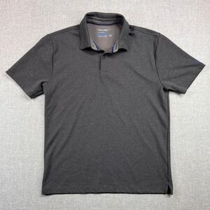 Twillory Performance Polo Shirt Men Medium Gray Athleisure Stretch Preppy Golf